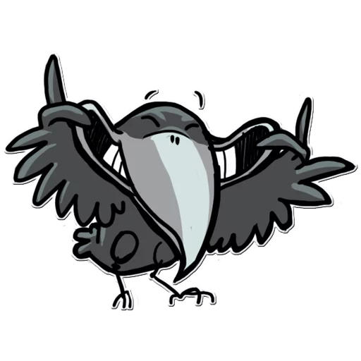 😁 Стикер «Little Crow» для Telegram