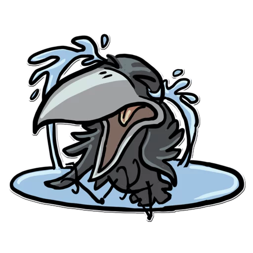 😭 Стикер «Little Crow» для Telegram