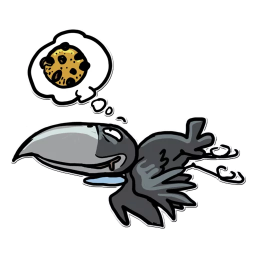 🤤 Стикер «Little Crow» для Telegram
