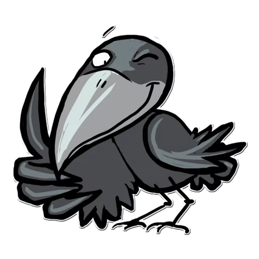 😉 Стикер «Little Crow» для Telegram