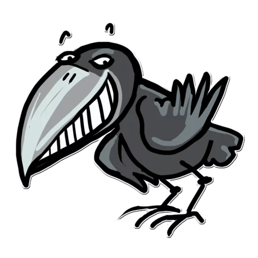😁 Стикер «Little Crow» для Telegram