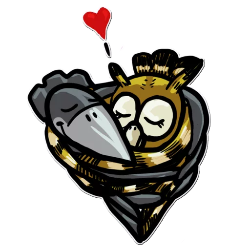 ❤️ Стикер «Little Crow» для Telegram