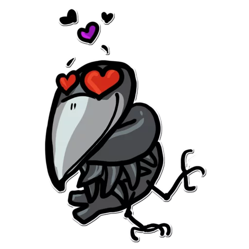 😍 Стикер «Little Crow» для Telegram