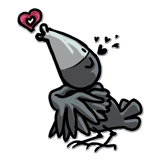😘 Стикер «Little Crow» для Telegram