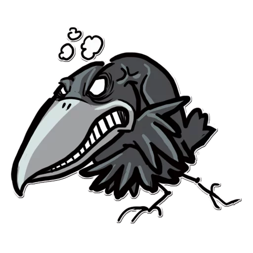 😡 Стикер «Little Crow» для Telegram