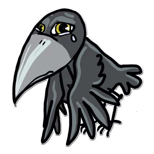 🥺 Стикер «Little Crow» для Telegram