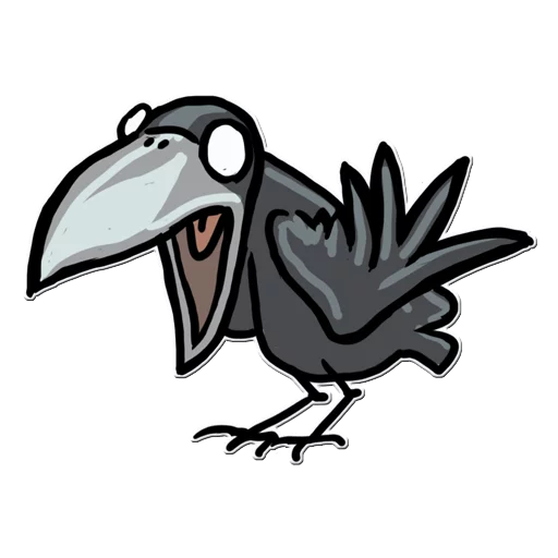 😰 Стикер «Little Crow» для Telegram
