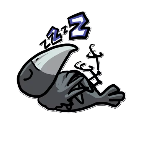😴 Стикер «Little Crow» для Telegram