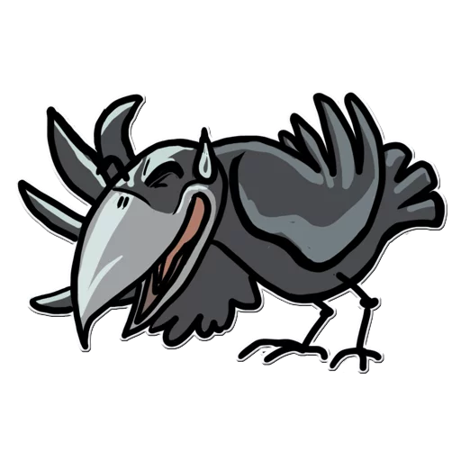 😅 Стикер «Little Crow» для Telegram