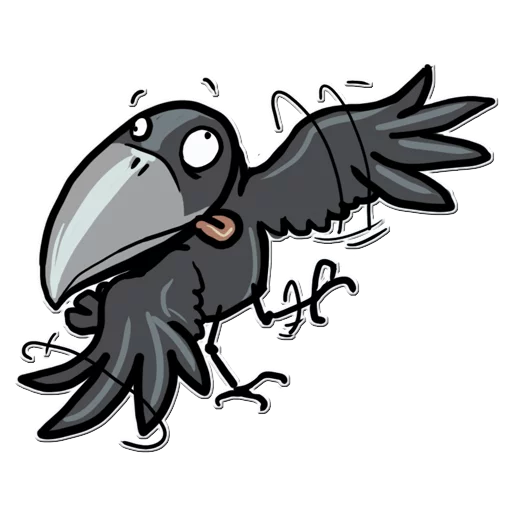 🤪 Стикер «Little Crow» для Telegram
