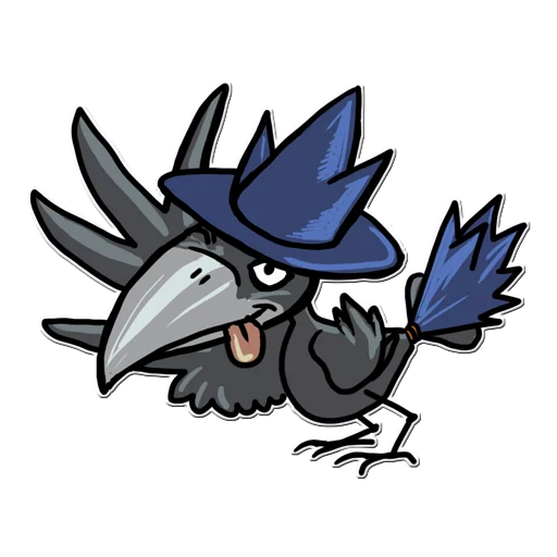 😜 Стикер «Little Crow» для Telegram