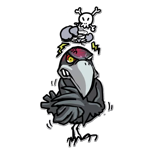 😡 Стикер «Little Crow» для Telegram