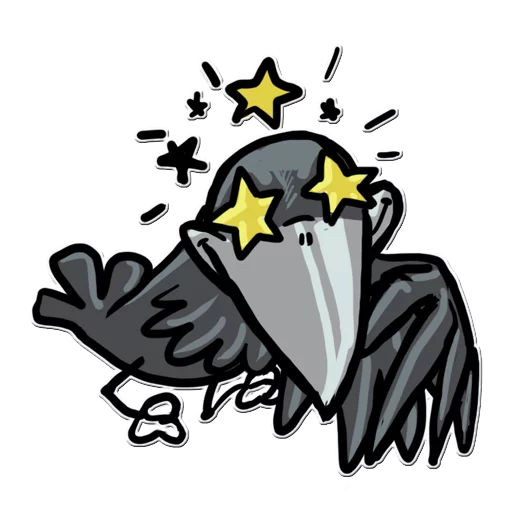 🤩 Стикер «Little Crow» для Telegram