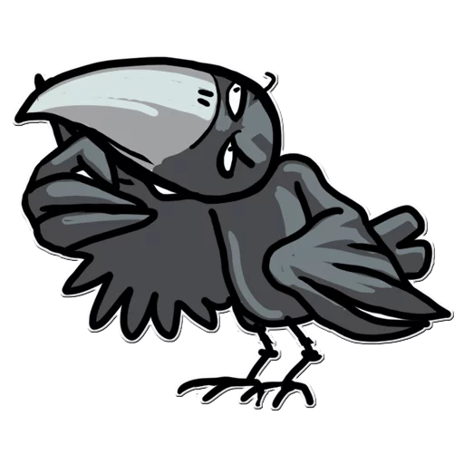 🤔 Стикер «Little Crow» для Telegram