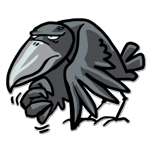 ☹️ Стикер «Little Crow» для Telegram