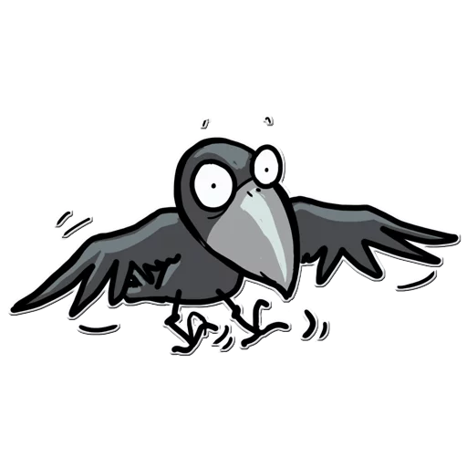 😳 Стикер «Little Crow» для Telegram