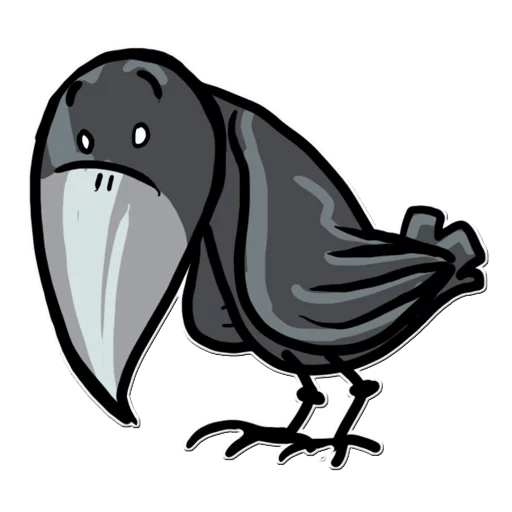 😶 Стикер «Little Crow» для Telegram