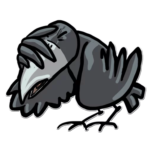 🤦‍♂️ Стикер «Little Crow» для Telegram