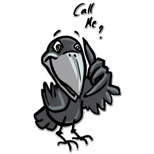 🤙 Стикер «Little Crow» для Telegram