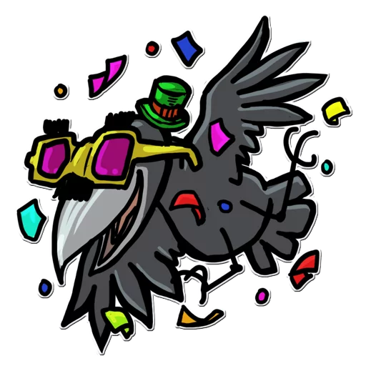 🤡 Стикер «Little Crow» для Telegram