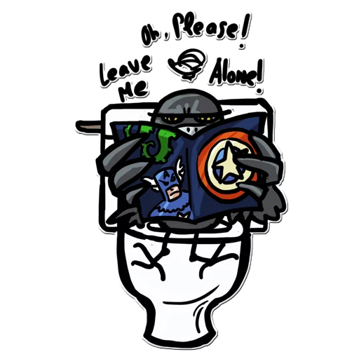 🚽 Стикер «Little Crow» для Telegram