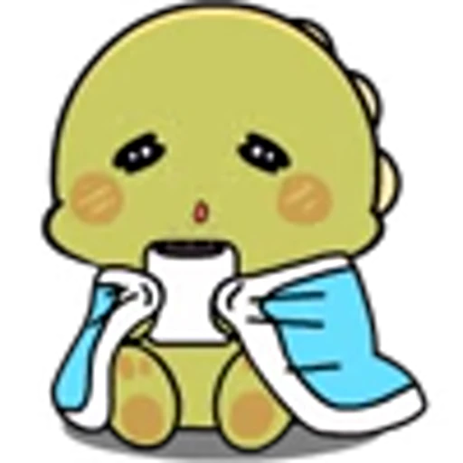 ☕ Эмодзи «Little Dinosaur» для Telegram