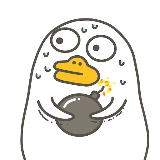 😰 Стикер «Littleduckliu» для Telegram