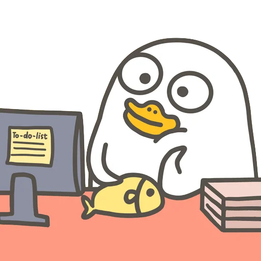 😕 Стикер «Littleduckliu» для Telegram