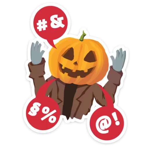 🎃 Стикер «Маленькое зло» для Telegram