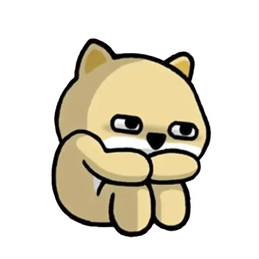 🐶 Стикер «Little_fat_dog(Trad)» для Telegram