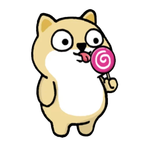 🐶 Стикер «Little_fat_dog(Trad)» для Telegram