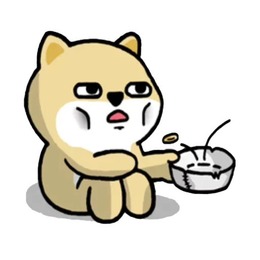 🐶 Стикер «Little_fat_dog(Trad)» для Telegram
