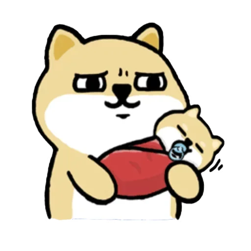 🐶 Стикер «Little_fat_dog(Trad)» для Telegram