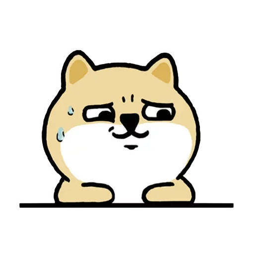 🐶 Стикер «Little_fat_dog(Trad)» для Telegram