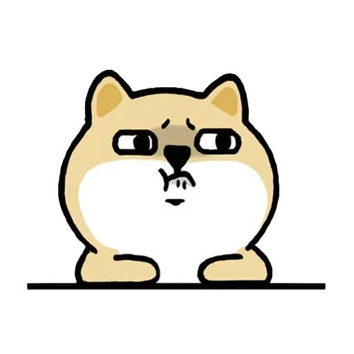 🐶 Стикер «Little_fat_dog(Trad)» для Telegram