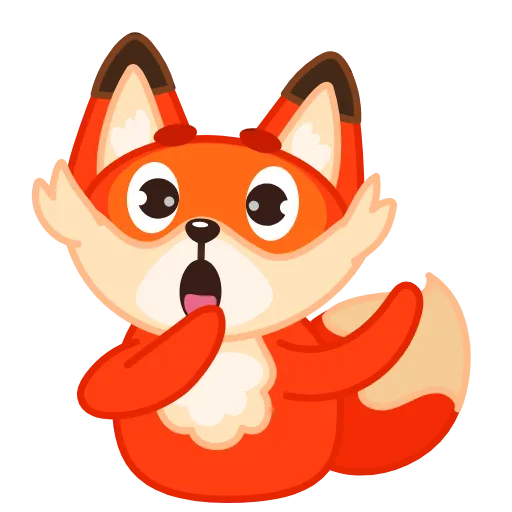 😱 Стикер «Лисенок» для Telegram
