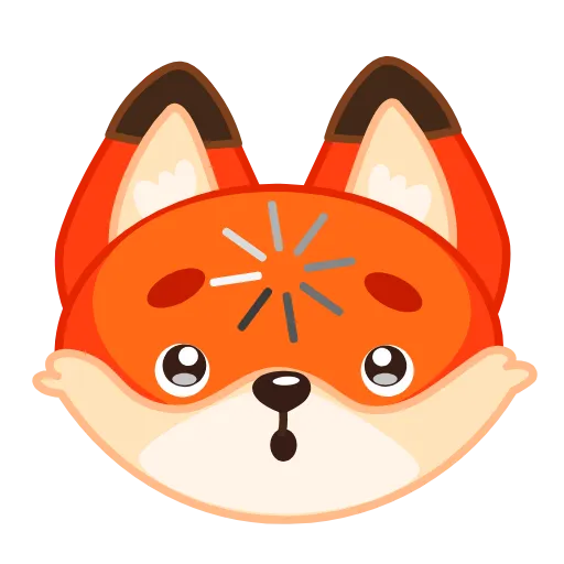 😵‍💫 Стикер «Лисенок» для Telegram