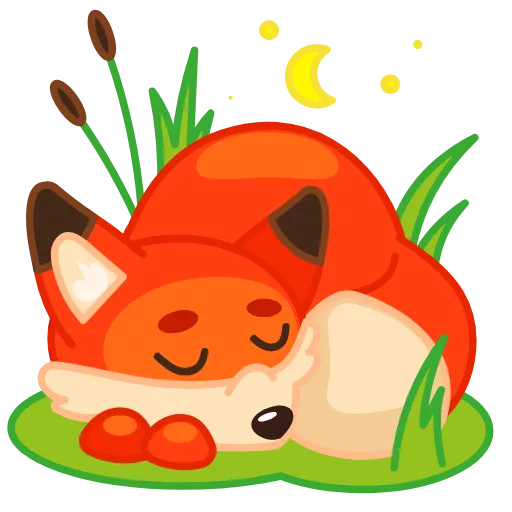 😴 Стикер «Лисенок» для Telegram