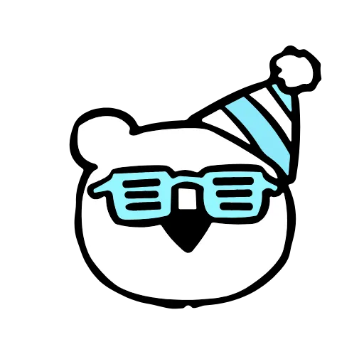 🥳 Стикер «little friends» для Telegram