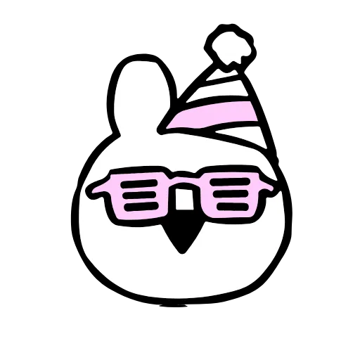 🥳 Стикер «little friends» для Telegram