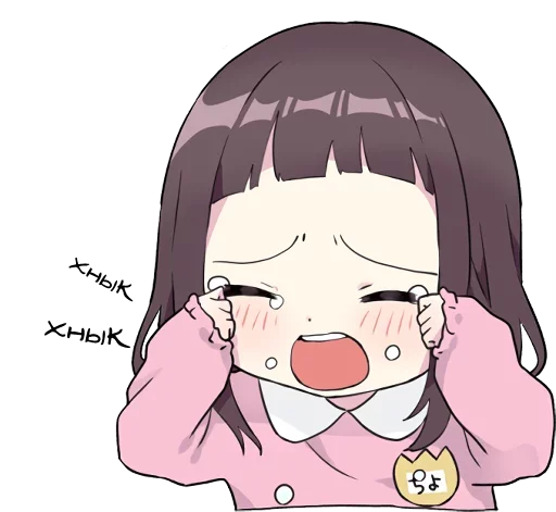 😭 Стикер «littlegirl02» для Telegram