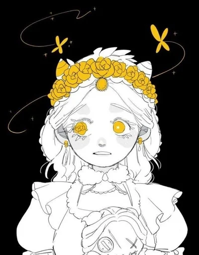 😰 Стикер «Lenore The Cute Little Dead Girl» для Telegram
