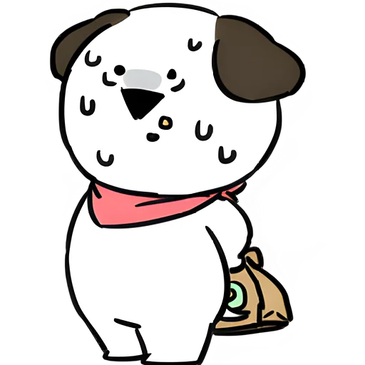 😪 Стикер «Маленькие собачки» для Telegram
