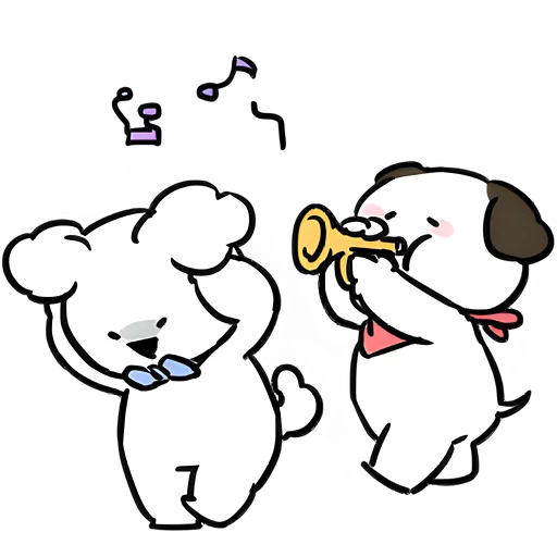🎶 Стикер «Маленькие собачки» для Telegram