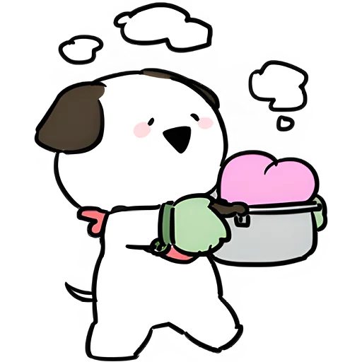 🫶 Стикер «Маленькие собачки» для Telegram