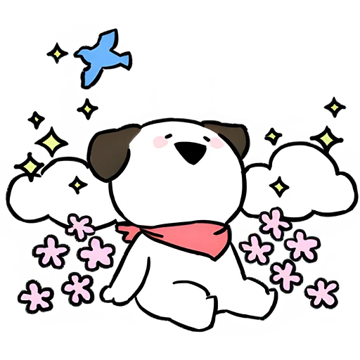 😊 Стикер «Маленькие собачки» для Telegram