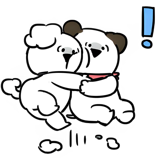 😰 Стикер «Маленькие собачки» для Telegram