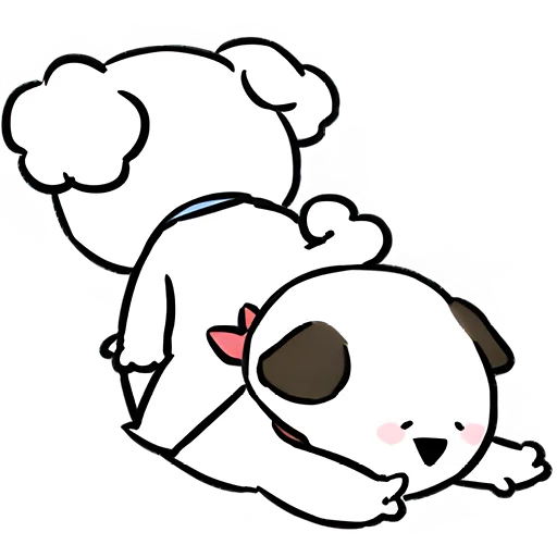 🤗 Стикер «Маленькие собачки» для Telegram