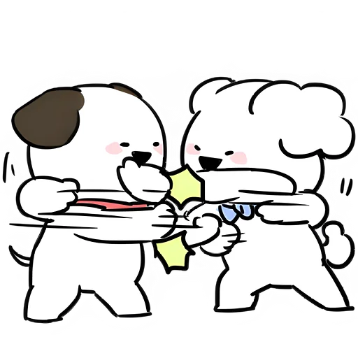 😬 Стикер «Маленькие собачки» для Telegram