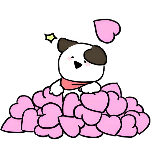 🥰 Стикер «Маленькие собачки» для Telegram